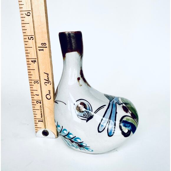 Vintage Ken Edwards El Palomar Tonala Bud Vase Mexican Pottery Scorpion Signed - Picture 7 of 7